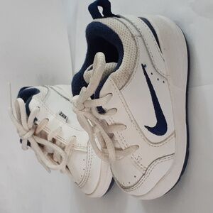 Nike Pico III Sneaker Size 3CR White Blue Ace Up Low Top Toddler Walking…